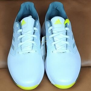 Adidas ZG21 Lightstrike Golf Shoes Men's Size 7 Spiked Cleats White Neon FX6626